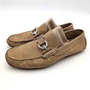 Donald Pliner Dacio Driving Bit Loafer Shoes Men's Brown Size US9M EU42